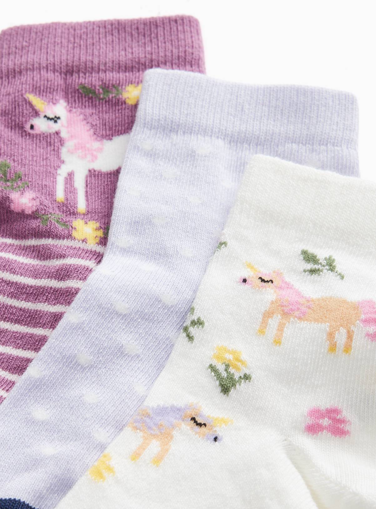 Unicorn Ankle Socks 5 Pack 6-8.5 Infant - Image 2
